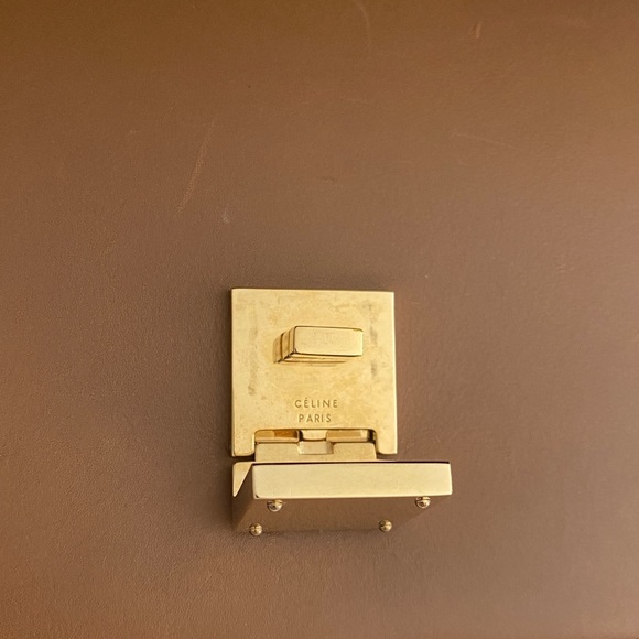 Auth celine bicolor medium case box bag preowned - Picture 4 of 16